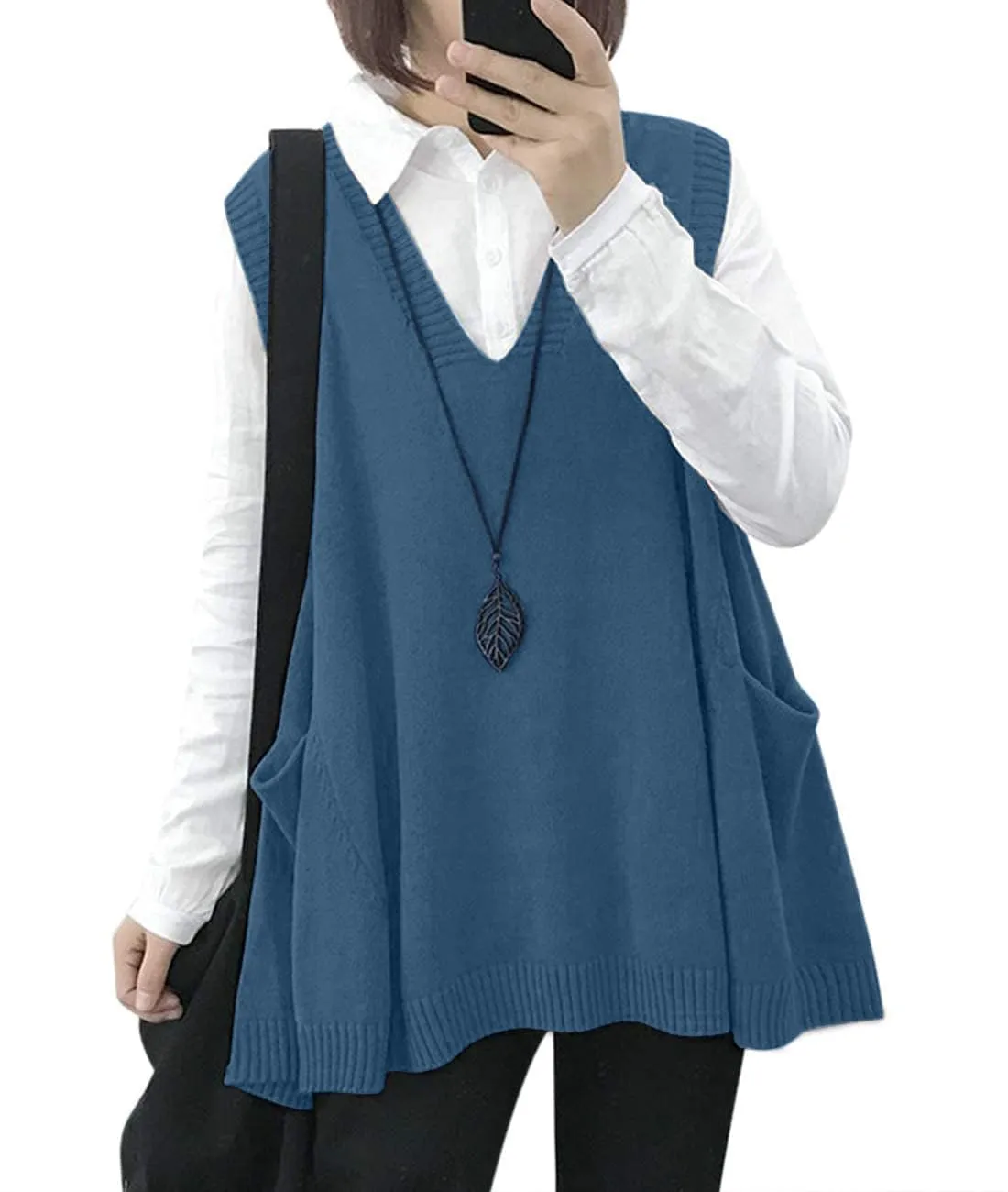 Women's Loose Swing Knit Sweater Vest (Buy 2 Free Shipping)