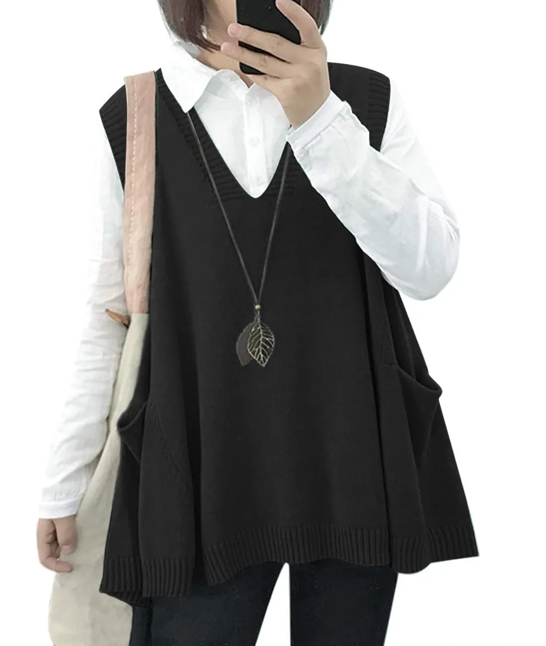 Women's Loose Swing Knit Sweater Vest (Buy 2 Free Shipping)