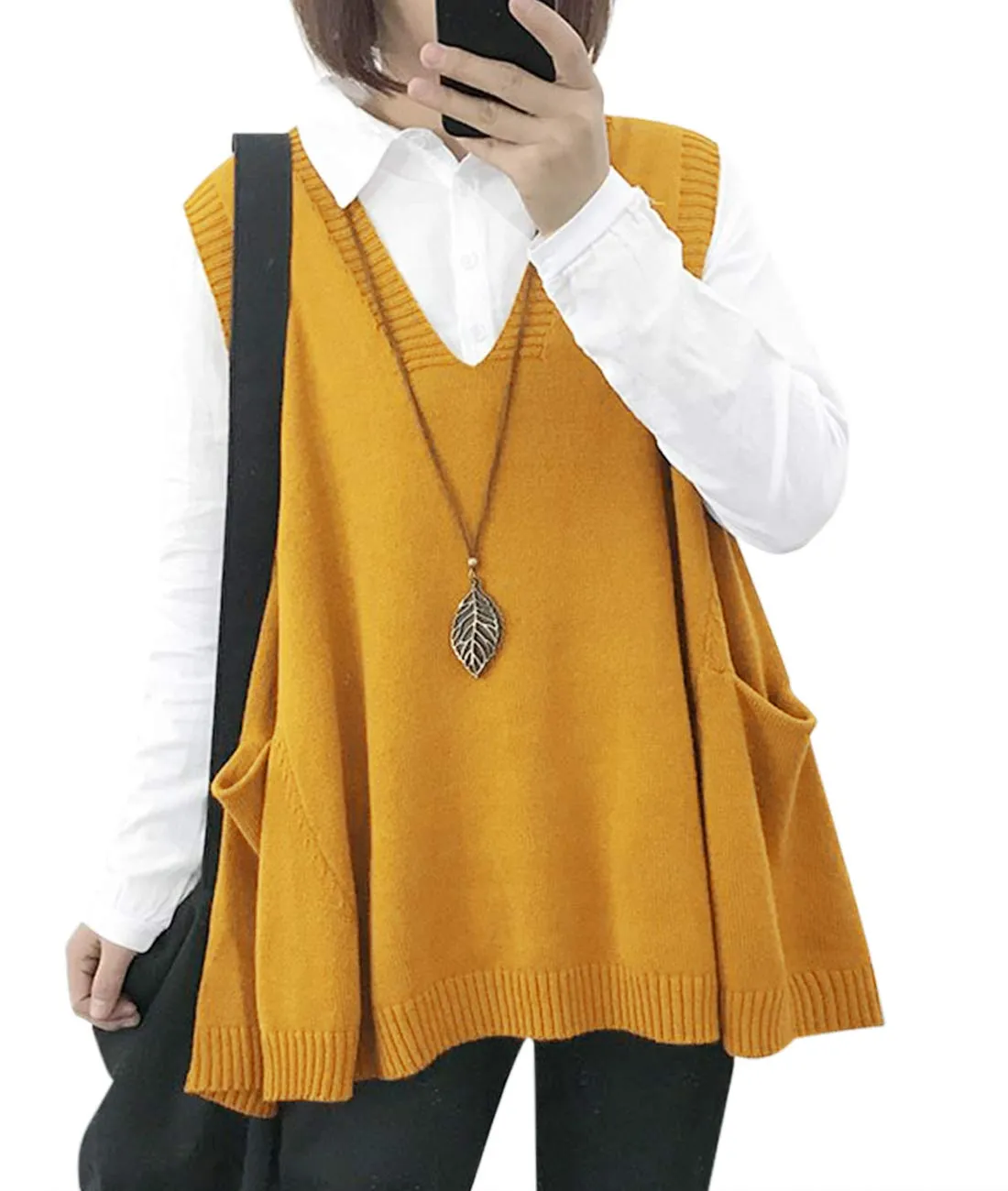 Women's Loose Swing Knit Sweater Vest (Buy 2 Free Shipping)