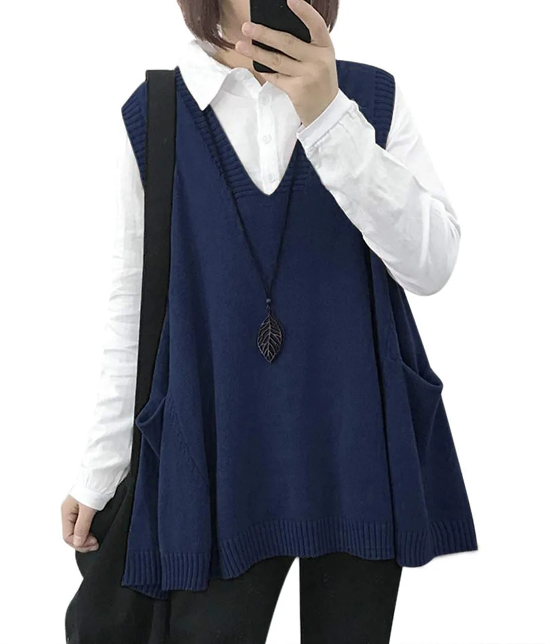 Women's Loose Swing Knit Sweater Vest (Buy 2 Free Shipping)