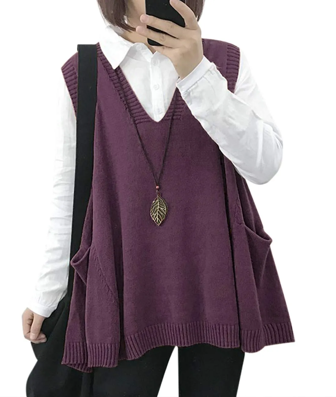 Women's Loose Swing Knit Sweater Vest (Buy 2 Free Shipping)