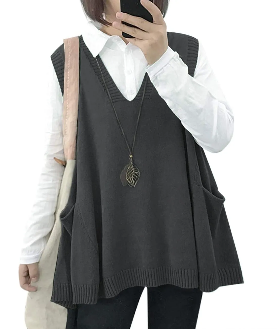 Women's Loose Swing Knit Sweater Vest (Buy 2 Free Shipping)