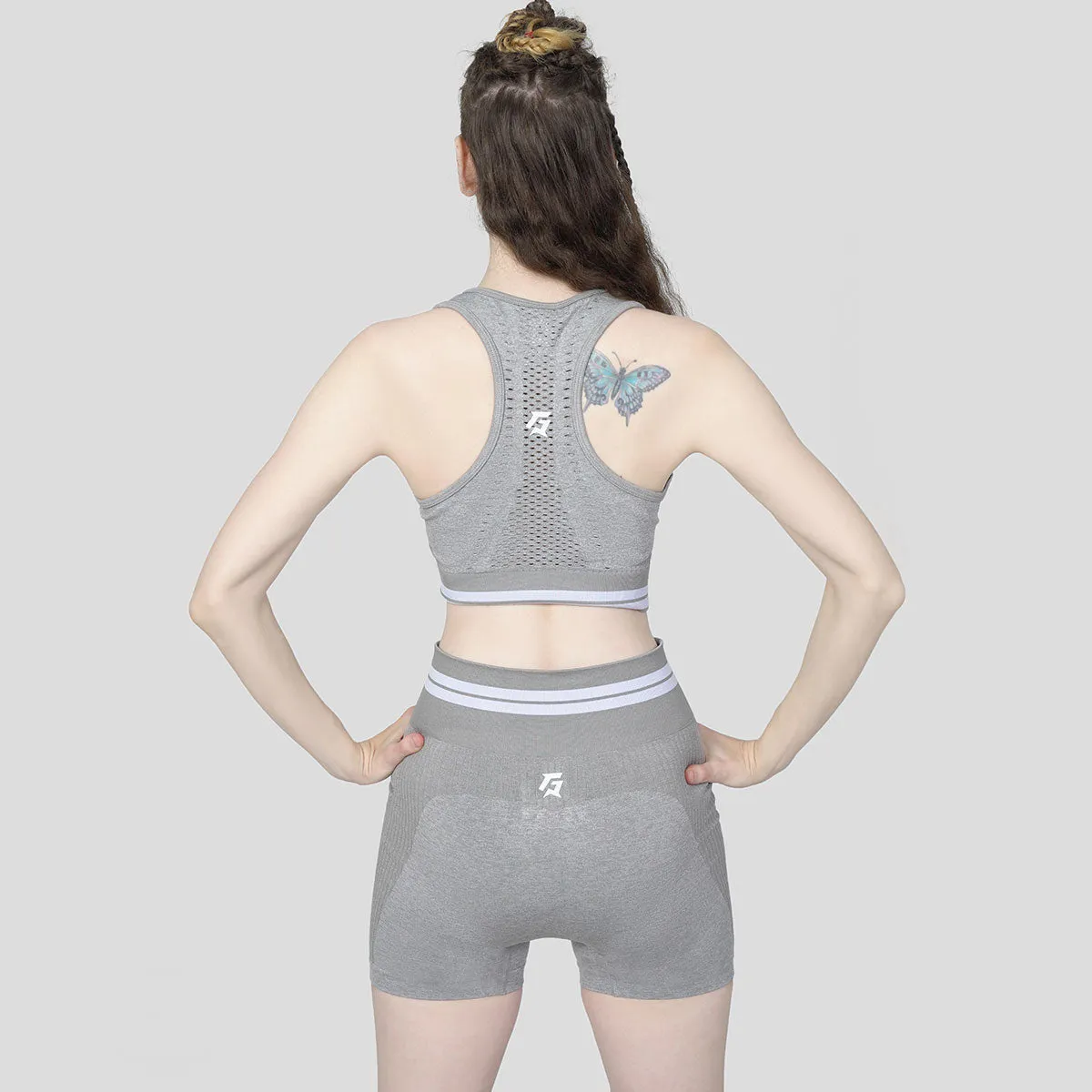 Workout Seamless Bra (Grey Shade)